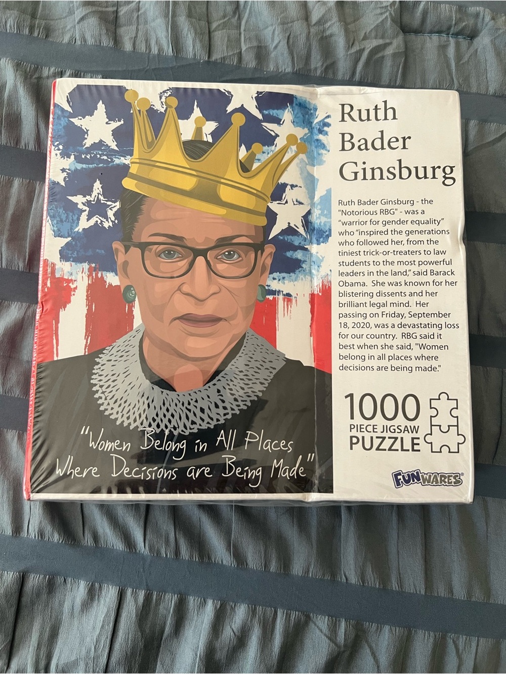 NEW in package Ruth Bader Ginsburg RBG 1000 jigsaw puzzle Supreme Court